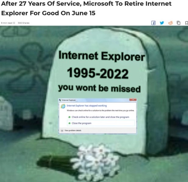 Internet Explorer đã chết